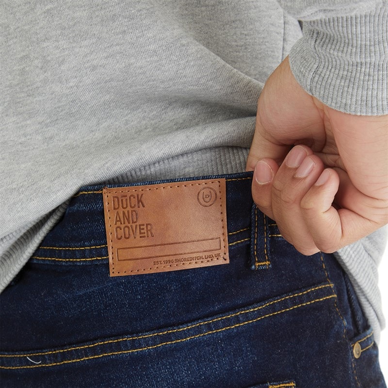 Duck and Cover Herren Rushawn Jeans mit lockerer Passform Dunkelblau - Bild 3