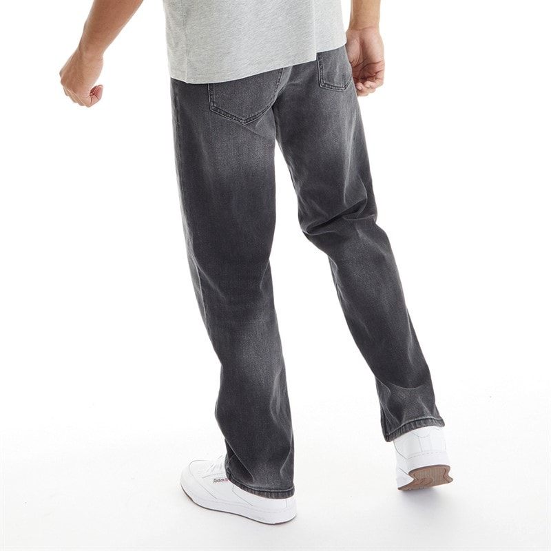 Duck and Cover Herren Rushawn Jeans mit lockerer Passform Schwarz - Bild 2