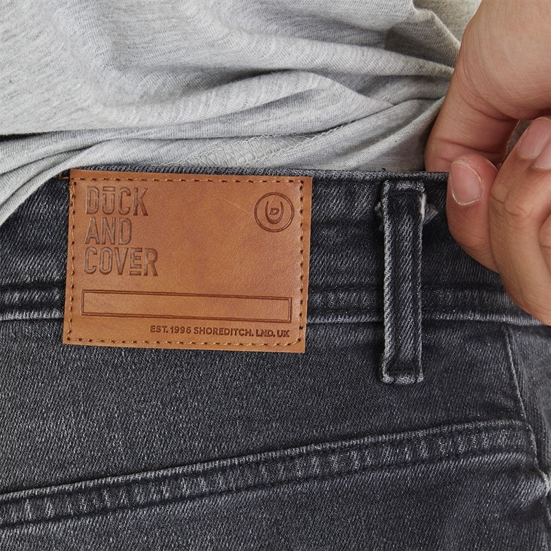 Duck and Cover Herren Rushawn Jeans mit lockerer Passform Schwarz - Bild 3