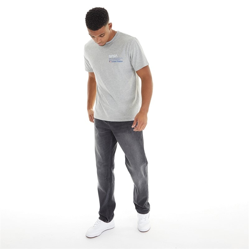 Duck and Cover Herren Rushawn Jeans mit lockerer Passform Schwarz - Bild 4