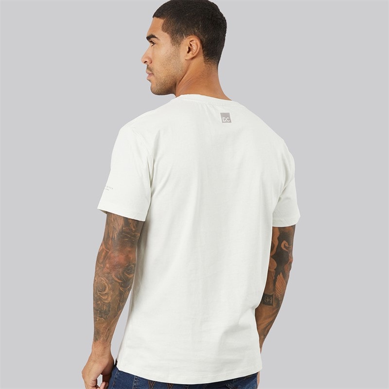 Duck and Cover Herren Polymoore Schweres T Shirt Cremeweiß - Bild 2