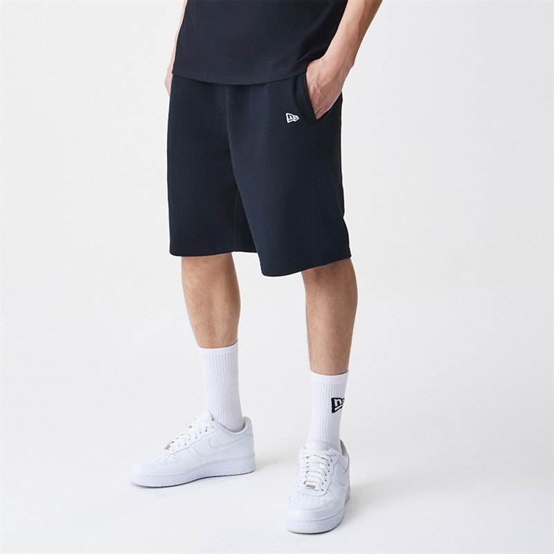 New Era Heren Essentials Shorts Zwart - Afbeelding 1