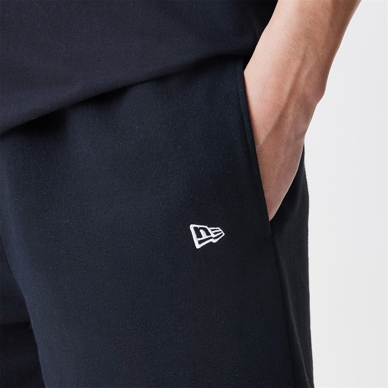 New Era Heren Essentials Shorts Zwart - Afbeelding 3