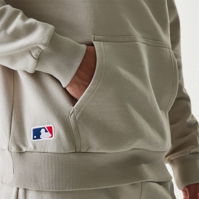 New Era Heren New York Yankees Hoodie Light Beige - Afbeelding 4