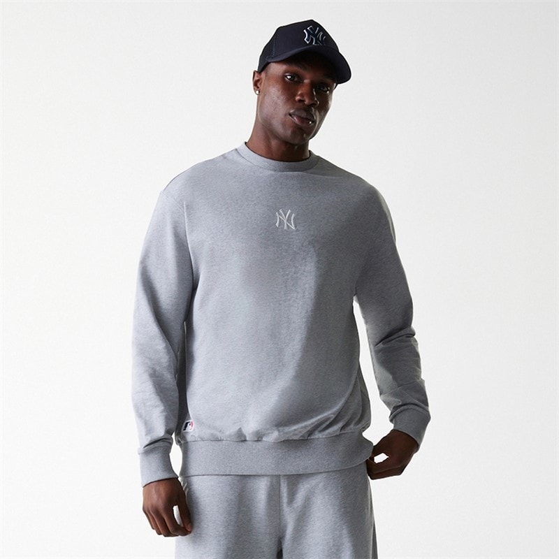 New Era Heren New York Yankees sweater Grey Med - Afbeelding 1