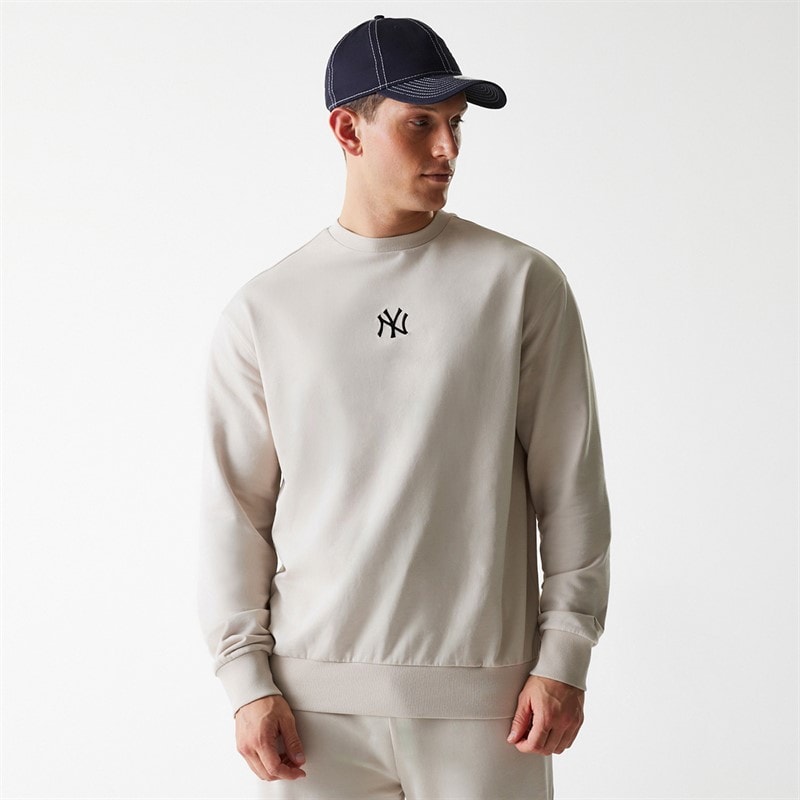 New Era Heren New York Yankees sweater Light Beige - Afbeelding 1