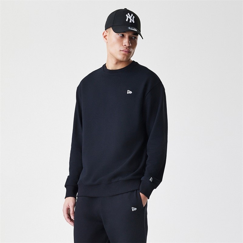 New Era Heren Essentials Sweatshirt Zwart - Afbeelding 1