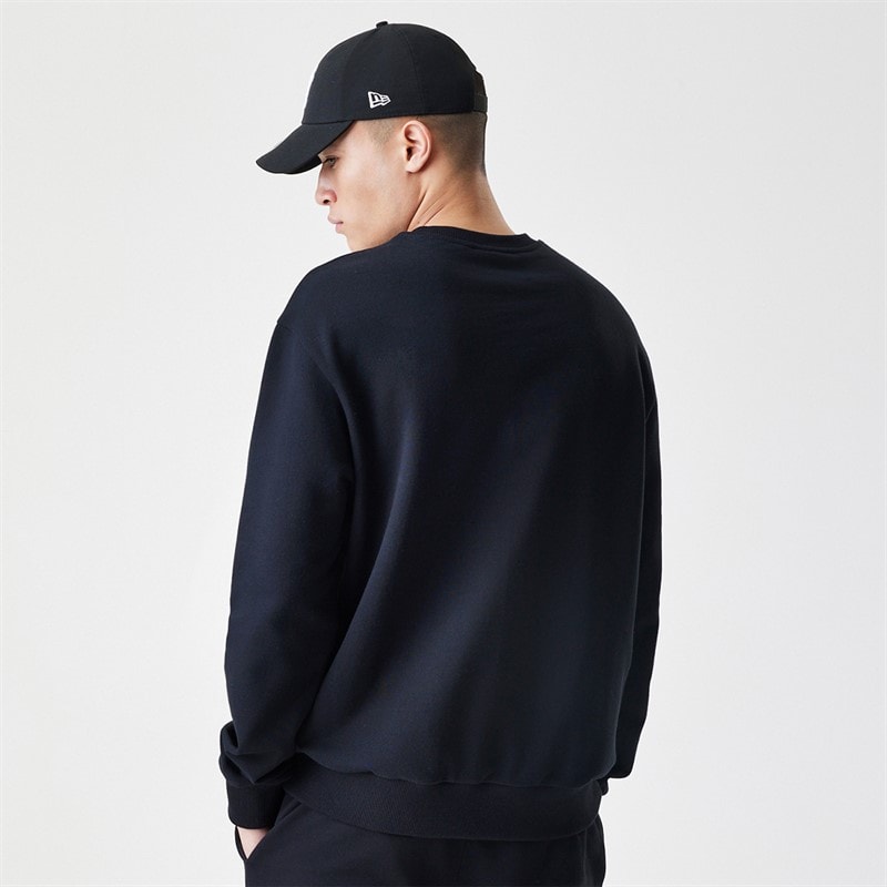 New Era Heren Essentials Sweatshirt Zwart - Afbeelding 2