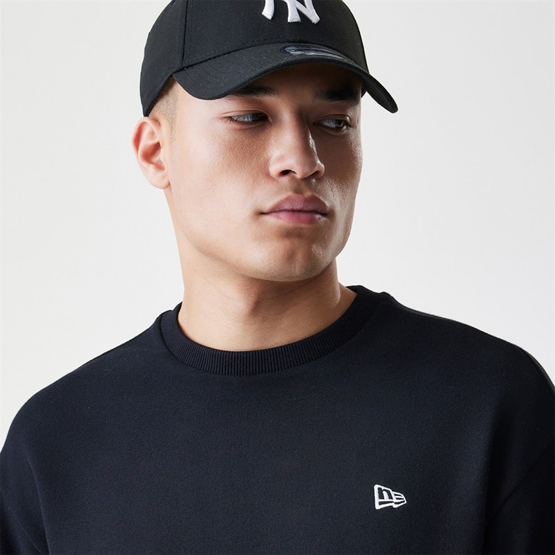 New Era Heren Essentials Sweatshirt Zwart - Afbeelding 3