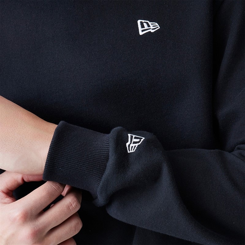 New Era Heren Essentials Sweatshirt Zwart - Afbeelding 4