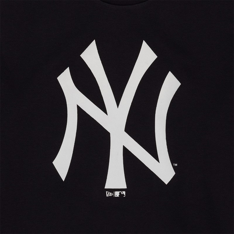 New Era Heren New York Yankees Sweater Navy/Wit Nvywhi - Afbeelding 3