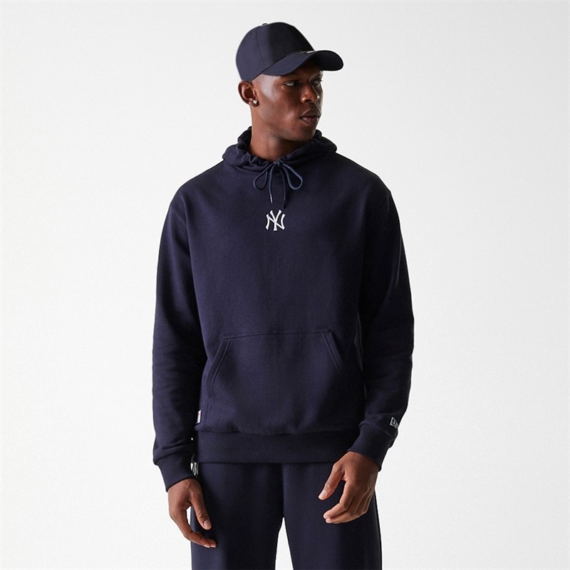 New Era Homme New York Yankees Hoodie Bleu Marine Nvy