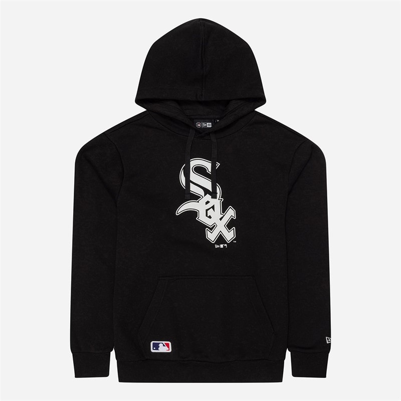New Era Heren Chicago wit Sox Hoodie Zwart/Wit Blkwhi