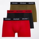 HUGO Heren drie pack boxers multi Open Miscellaneous