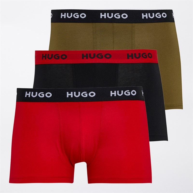 HUGO Heren drie pack boxers multi Open Miscellaneous - Afbeelding 1