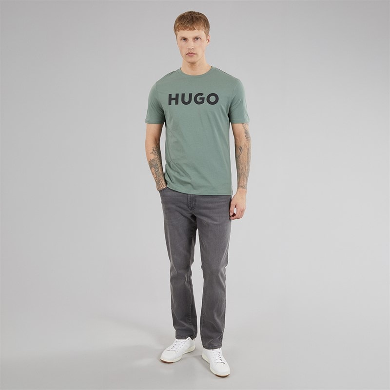 HUGO Dulivio T-shirt dla niego kolor Open Green – zdjęcie  3