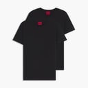 HUGO Herren Hugo Round Two 3er Pack T Shirts Schwarz