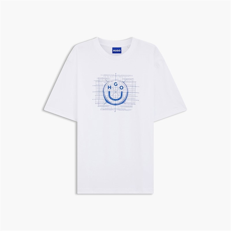 HUGO Heren Namerix T-shirt Wit