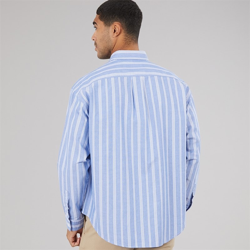 HUGO Herren Ebill Langarmshirt Open Blue - Bild 2