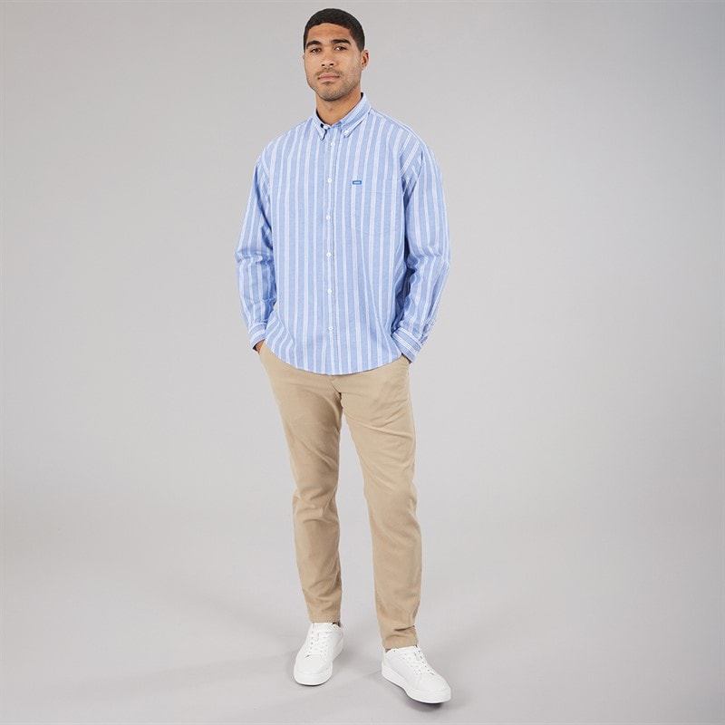 HUGO Herren Ebill Langarmshirt Open Blue - Bild 4