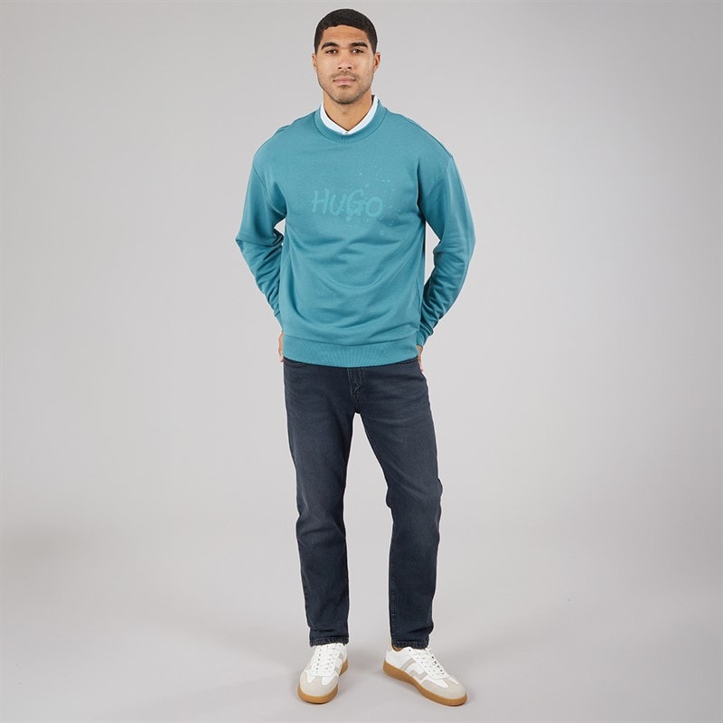 HUGO Sweatshirt Nierofix Homme Turquoise/Aqua - Image 4