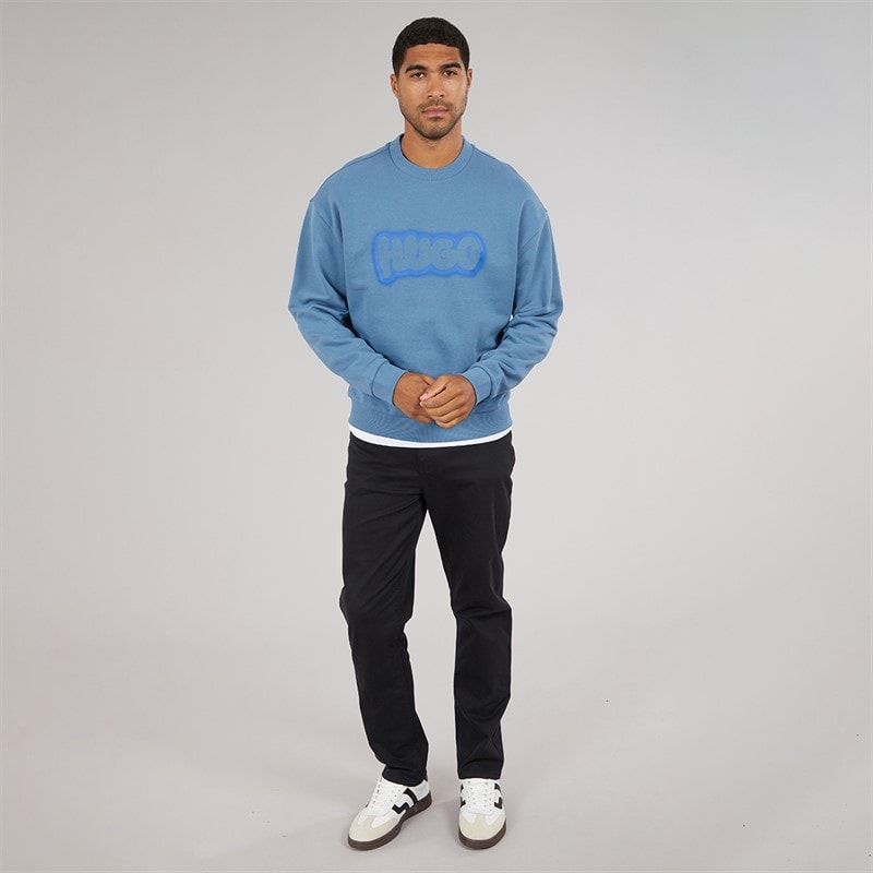 HUGO Sweatshirt Newirex Homme Open Blue - Image 4