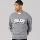 HUGO Herren Newirex Sweatshirt Mittelgrau