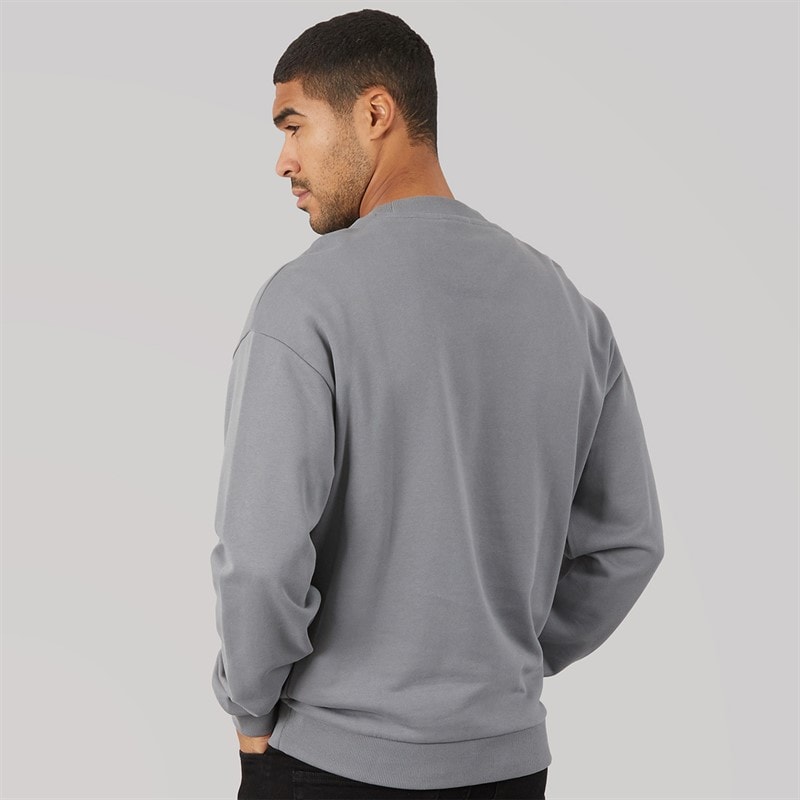 HUGO Herren Newirex Sweatshirt Mittelgrau - Bild 2