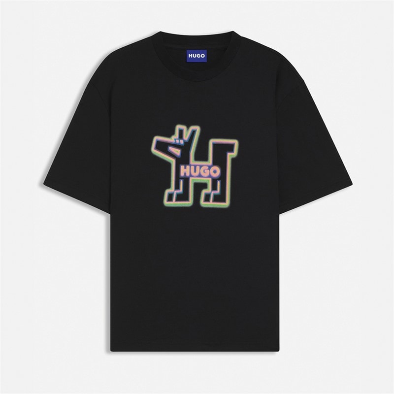 HUGO Herren Nedirix T-Shirt Schwarz