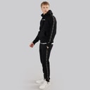 Bench Heren Guttell Trainingspak Met Gebrandmerkt Tape Detail Zwart