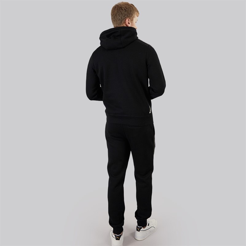 Bench Heren Guttell Trainingspak Met Gebrandmerkt Tape Detail Zwart - Afbeelding 2