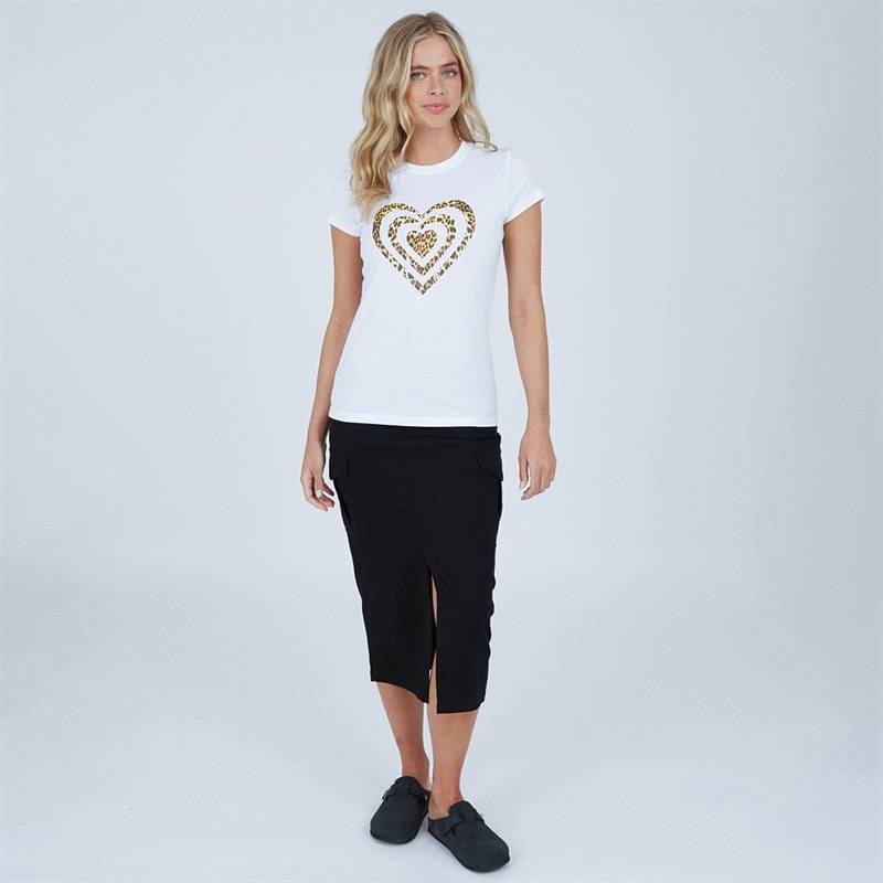 Bench T-shirt Wildheart Dames Wit - Afbeelding 3