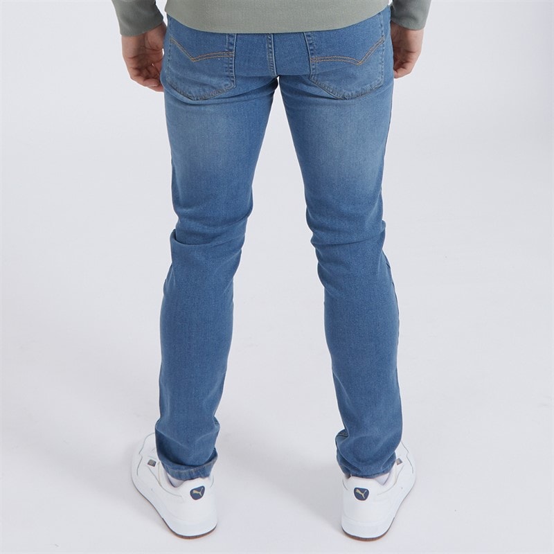 Bench Eddie 22 jeansy o kroju „slim fit” dla niego kolor niebieski – zdjęcie  2