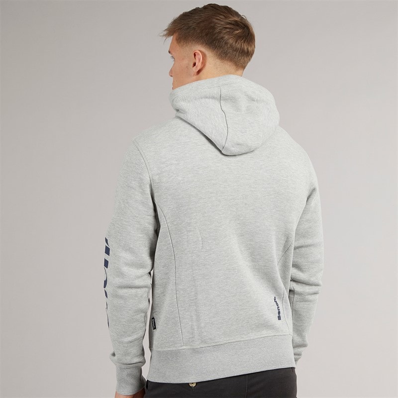 Bench Herensweater Maslow 22 met ritssluiting Grijs Melange - Afbeelding 2