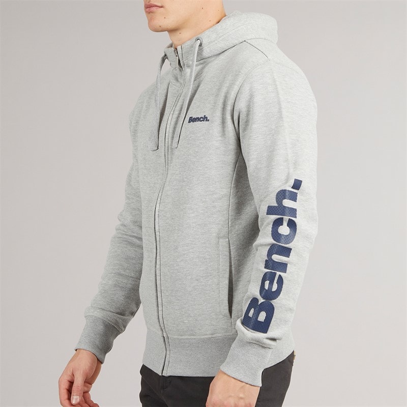 Bench Herensweater Maslow 22 met ritssluiting Grijs Melange - Afbeelding 3