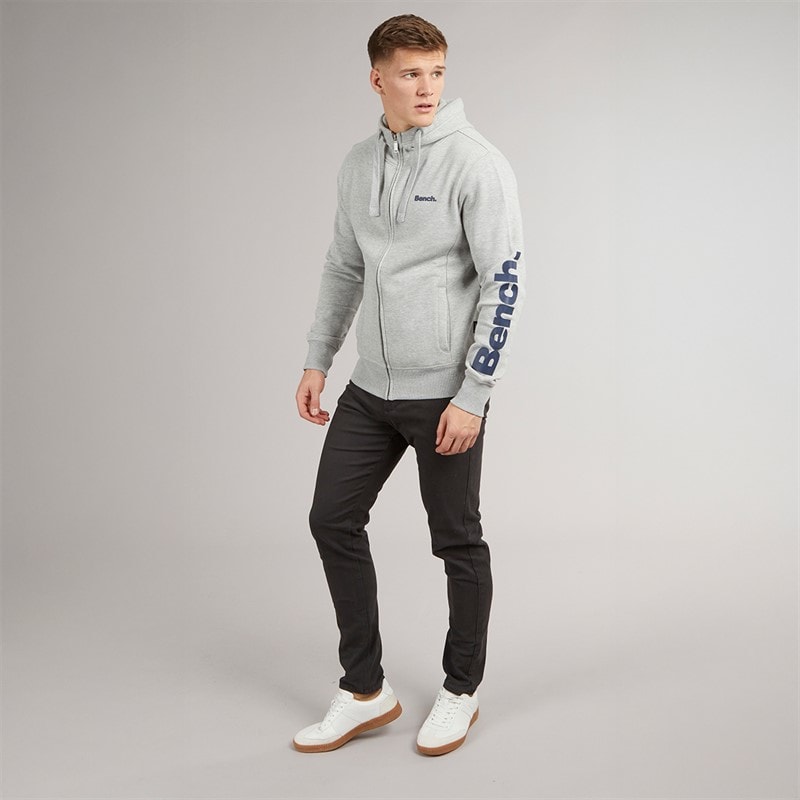 Bench Herensweater Maslow 22 met ritssluiting Grijs Melange - Afbeelding 4