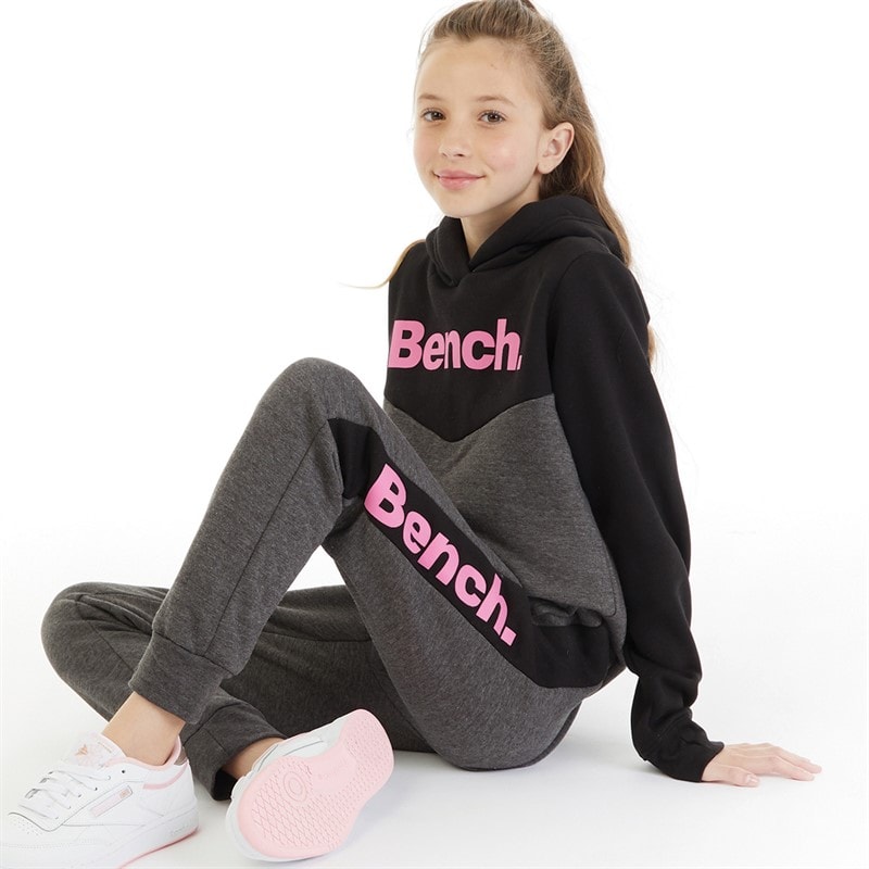 Bench Meisjes Sanda Trainingspak Zwart/Antraciet Melange - Afbeelding 1
