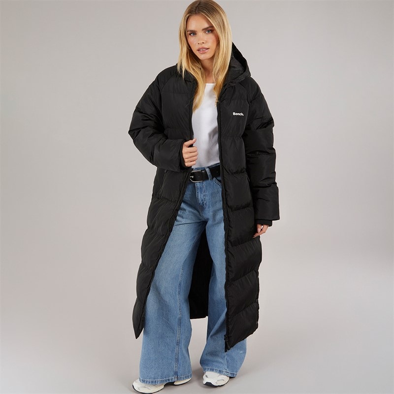 Bench Dames Ryelle Maxi Lengte Puffer Jas Zwart - Afbeelding 4