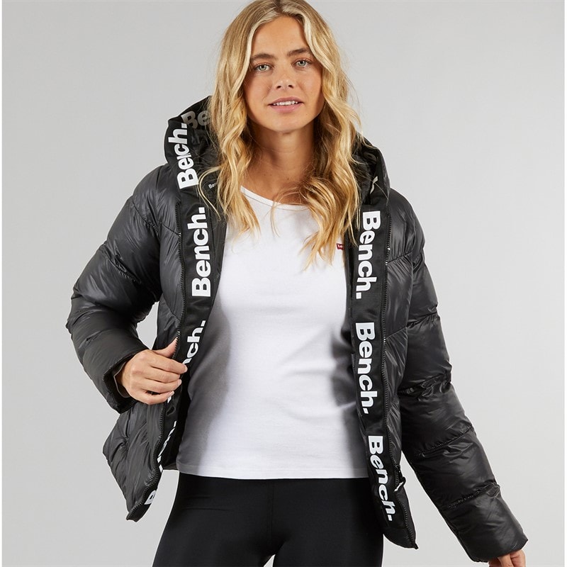 Bench Dames Phillipa Puffer Jas Zwart - Afbeelding 1