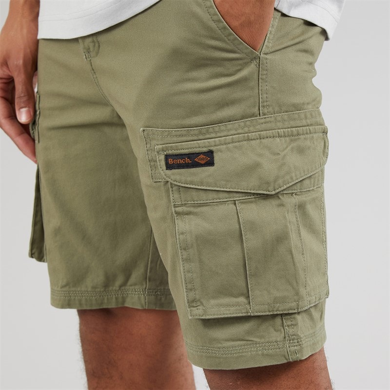 Bench Heren Noahs Cargo Shorts Light Khaki - Afbeelding 3
