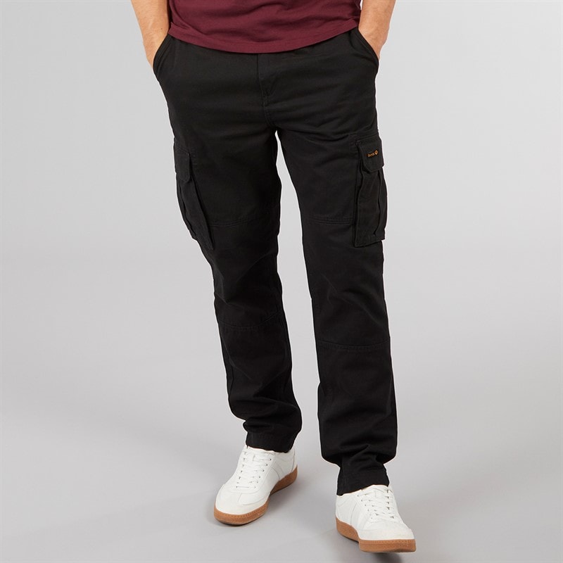 Bench Cargohose Herren Sergei Twill Schwarz - Bild 1