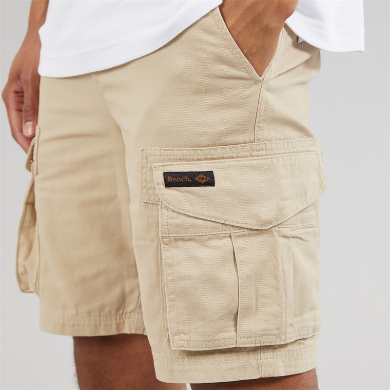 Bench Heren Noahs Cargo Shorts Stone - Afbeelding 3