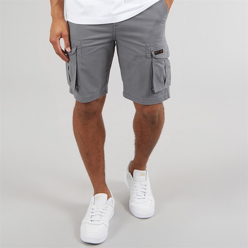 Bench Heren Noahs Cargo Shorts Steel Grey