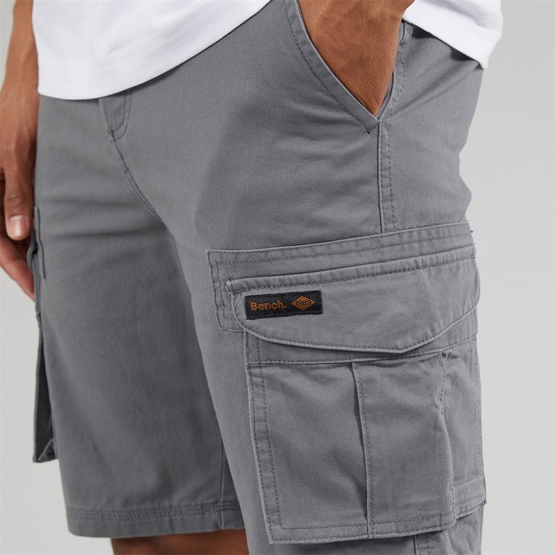Bench Heren Noahs Cargo Shorts Steel Grey - Afbeelding 3