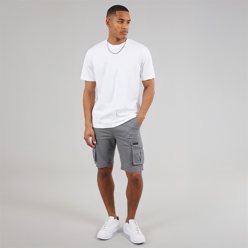 Bench Heren Noahs Cargo Shorts Steel Grey - Afbeelding 4