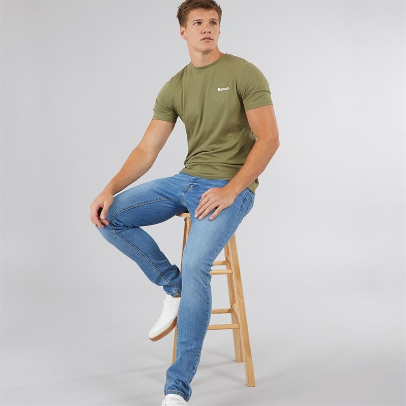 Bench Herenshirts Envoy 5-pack Zwart/Licht Khaki/Wit/Stone/Staalgrijs - Afbeelding 4