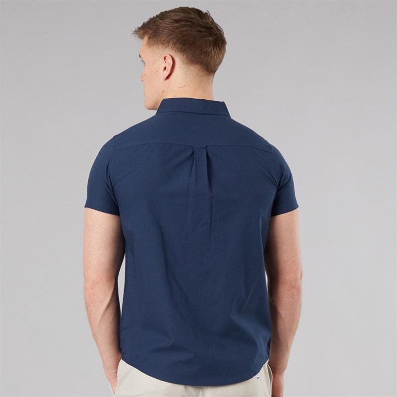 Bench Heren Bowdon Korte Mouw Overhemd Navy - Afbeelding 2