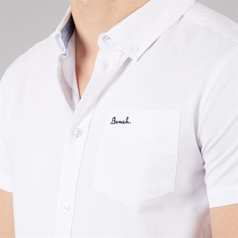 Bench Herenshirt Bowdon met Korte Mouwen Wit - Afbeelding 3
