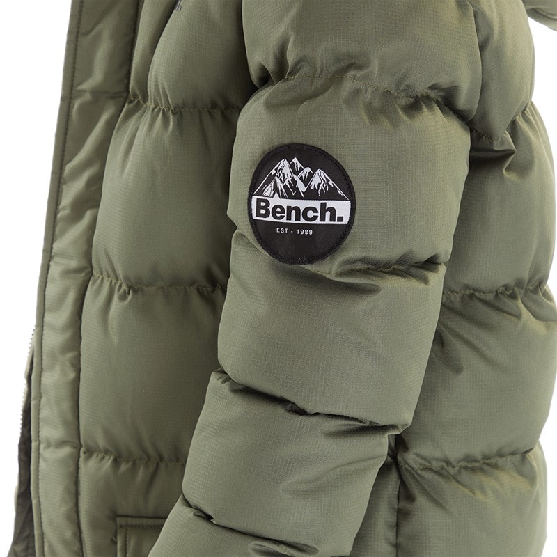 Bench Axels kurtka parka pikowana dla chłopca kolor khaki – zdjęcie  3