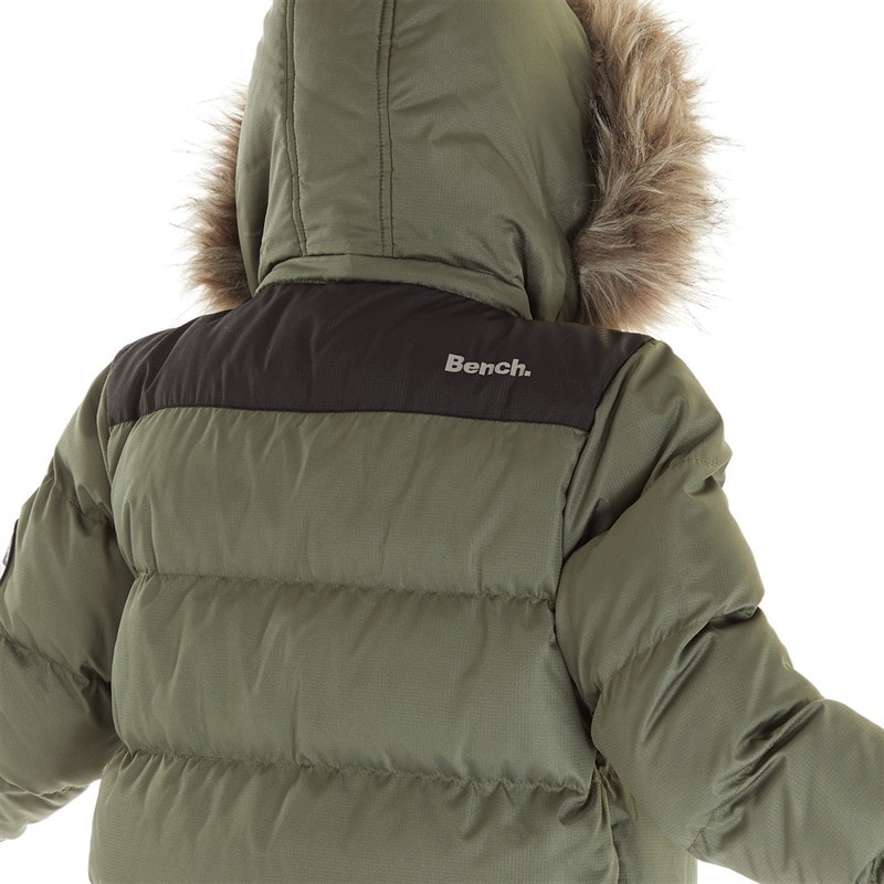 Bench Axels kurtka parka pikowana dla chłopca kolor khaki – zdjęcie  5
